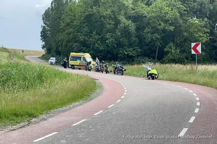 Motorrijder ten val in Wieringerwerf