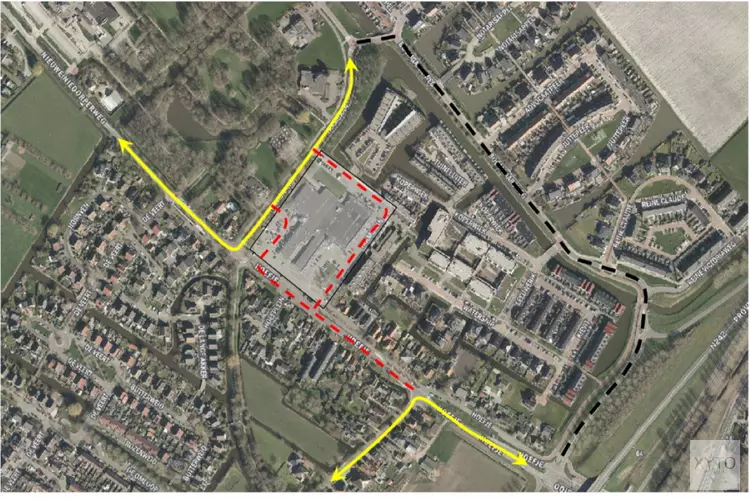 Route ’t Hoefje/Hoefplein-Trambaan in Nieuwe Niedorp wordt afgesloten voor auto- en vrachtverkeer