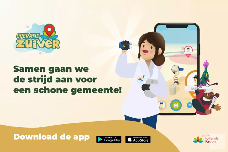 Hollands Kroon pakt zwerfafvalprobleem aan met de Operatie Z.U.I.V.E.R.-app