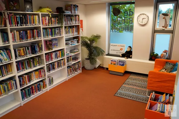 De bibliotheek op school in ’t Veld is verhuisd