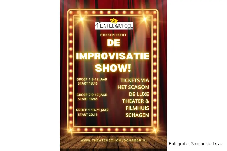 Theaterschool Schagen met ’De Improvisatie Show’  in Scagon De Luxe