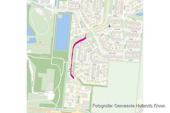 Wegafsluitingen Dorsmolen/Terpstraat in Wieringerwerf