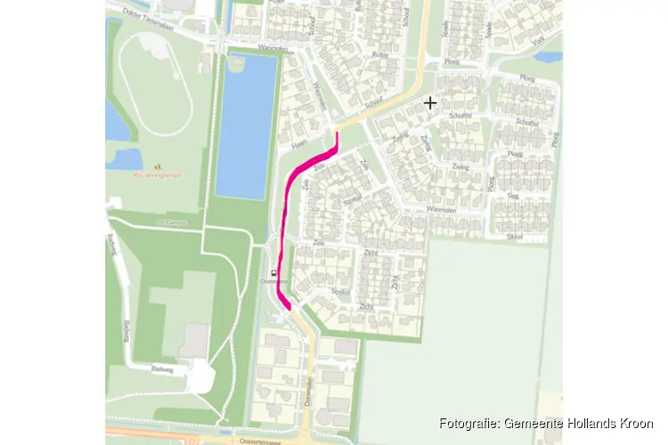 Wegafsluitingen Dorsmolen/Terpstraat in Wieringerwerf