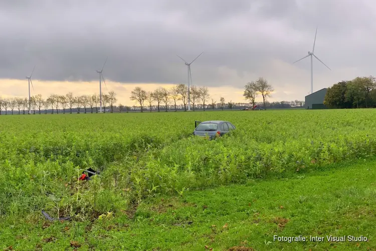 Eenzijdig ongeval op Nieuwesluizerweg in Slootdorp