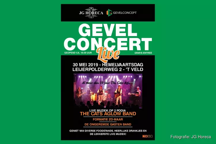 Bouwbedrijf decor nieuw muziekevenement ‘GevelConcert Live’