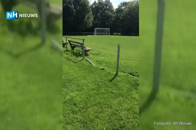 Voetbalveld Nieuwe Niedorp blijkt doelwit van vandalen: drie keer in korte tijd