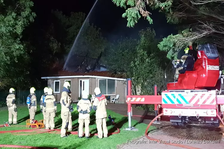 Stolpboerderij verloren gegaan bij brand in Wieringerwaard