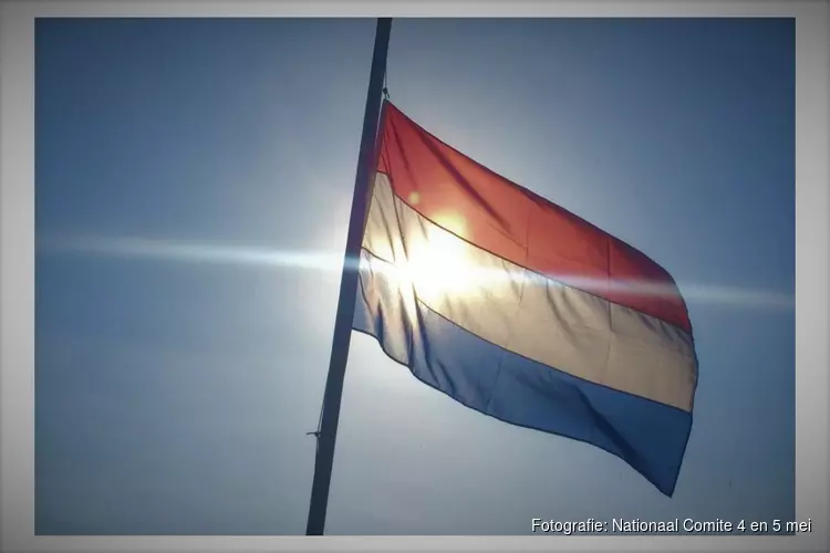 Nationaal Comité 4 en 5 mei: Vlag hele dag halfstok op 4 mei