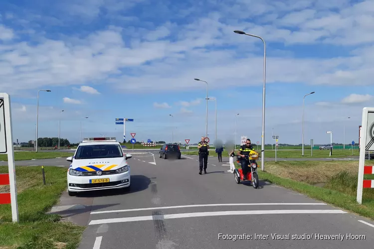 Ongeval met auto en scootmobiel